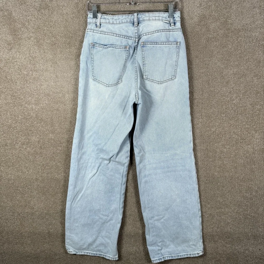 Billabong Jeans Womens 27 Blue Light‎ Wash High Rise Relaxed Straight Denim